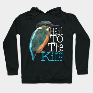 Hail to the KINGfisher Cutout art design Hoodie